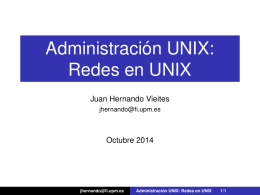 Administración UNIX: Redes en UNIX