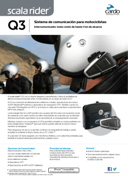 Q3 Sistema de comunicación para motociclistas