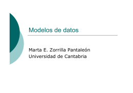 Modelos de datos - Universidad de Cantabria