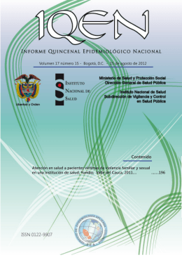IQEN vol 17 2012 num 15 - Instituto Nacional de Salud