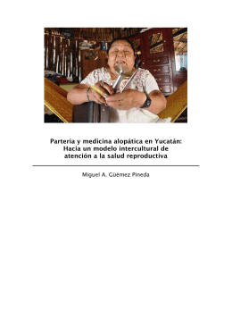 Partería y medicina alopática en Yucatán: Hacia un modelo