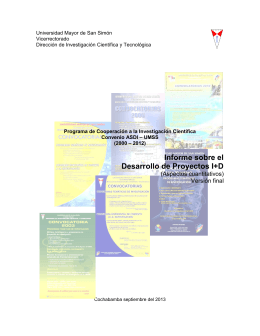 3) Informe Proyectos I+D 2003 - Dirección de Investigación
