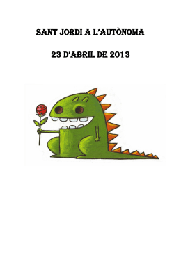 SANT JORDI A L`AUTÒNOMA