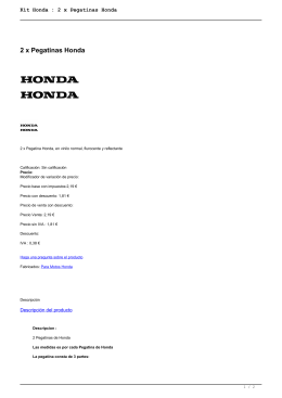 Kit Honda : 2 x Pegatinas Honda