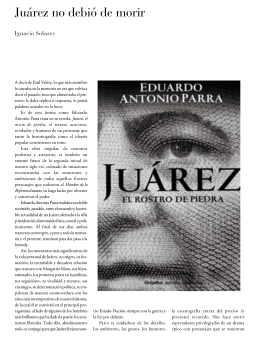Juárez no debió de morir - Revista de la Universidad de México