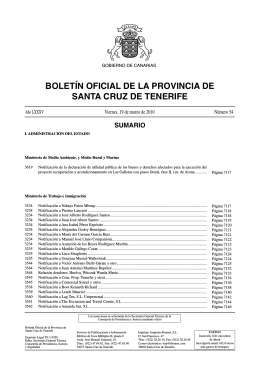 Boletín Oficial de la Provincia de Santa Cruz de Tenerife