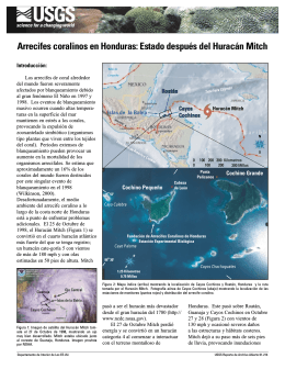 Arrecifes coralinos en Honduras: Estado después del Huracán Mitch