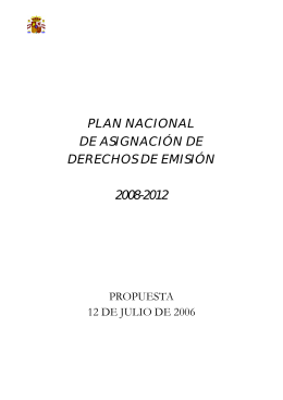 plan nacional de asignación de derechos de emisión