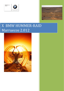 X BMW HUMMER-RAID Marruecos 2.012