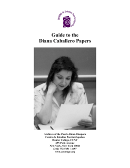 Guide to the Diana Caballero Papers