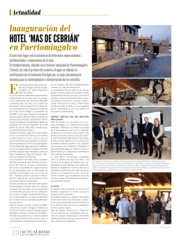 Inauguración del hotel `Mas de ceBriáN` en Puertomingalvo