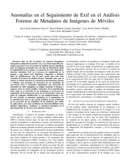 Anomalıas en el Seguimiento de Exif en el Análisis Forense de