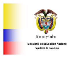 Programa Nacional de Bilingüismo - Ministerio de Educación Nacional