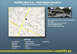 Saltillo Tires S.A., Venustiano Carranza