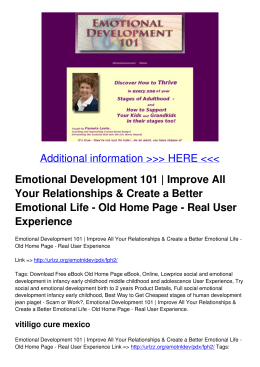 Emotional Development 101 | Improve All Your