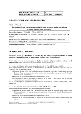 4 I. DATOS GENERALES DEL PROYECTO II. ASPECTOS