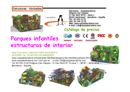 Parques infantiles estructuras de interior