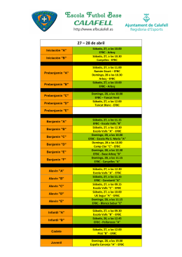 Escola Futbol Base CALAFELL