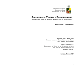escenografía teatral y posmodernidad - Tesis