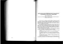 i estrategias de intervención en maltrato y abandono emocional