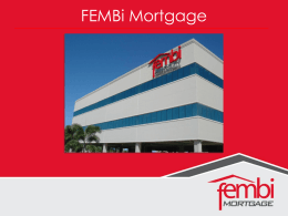 FEMBi Mortgage - Asociación de Constructores de Hogares de