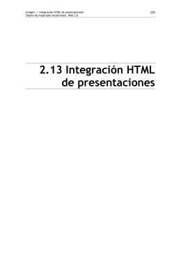 2.13 Integración HTML de presentaciones