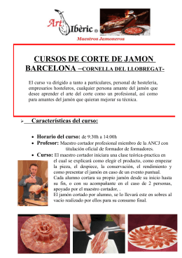 CURSOS DE CORTE DE JAMON