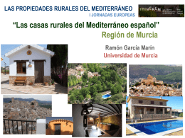 Las Casas Rurales, Región de Murcia