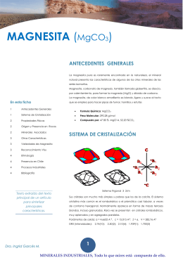 MAGNESITA (MgCO3)