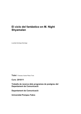 El ciclo del fantástico en M. Night Shyamalan