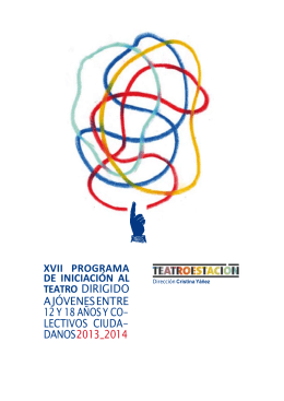 Programa de Iniciación al Teatro 2014
