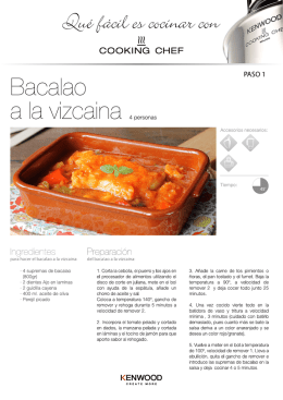 Bacalao a la vizcaina