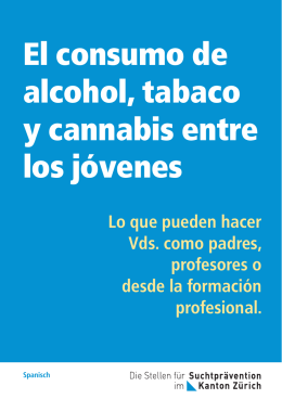 El consumo de alcohol, tabaco y cannabis entre los jóvenes