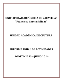 Informe UAC 2014 - Centro de Idiomas