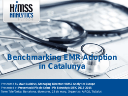 Benchmarking EMR Adoption in Catalunya