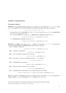 Anillos Conmutativos - Universidad de Cantabria
