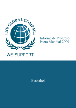 Informe de Progreso Pacto Mundial 2009 Euskaltel