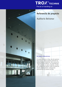 Referencia de proyecto Auditorio Beiramar