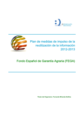 Plan RISP del FEGA 2012-2013