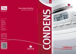 Nuevo catálogo calderas de condensación