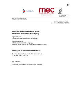 Programa Jornada Derecho de Autor