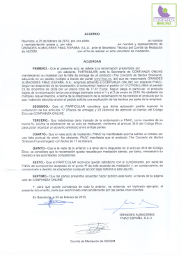ACUERDO - Confianza Online