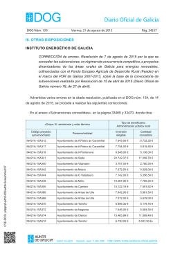 DOG nº 159 del 21 de agosto de 2015