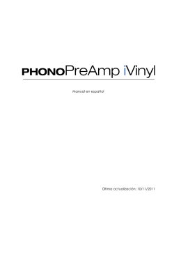 PhonoPreAmp iVinyl (español)