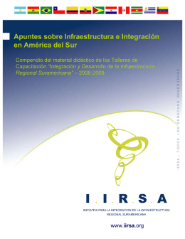 Apuntes sobre Infraestructura e Integración en América del Sur