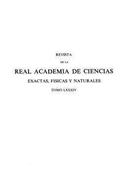 revista - Real Academia de Ciencias Exactas, Físicas y Naturales