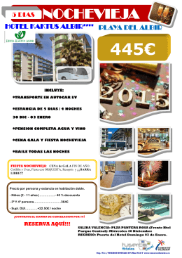 445€ - Tuserco Hoteles