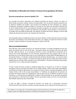 Invirtiendo en Mercados de Frontera: En busca de los ganadores