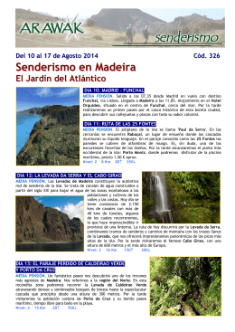 Senderismo en Madeira