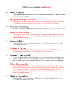 Ability Grouping Agrupamiento Según Habilidad Accelerated
